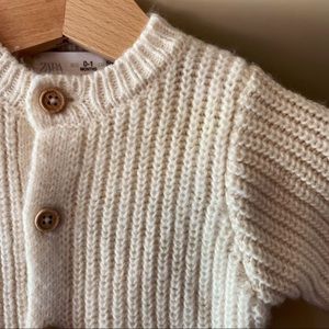 Zara Knit One Piece Romper (cream)